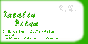 katalin milan business card